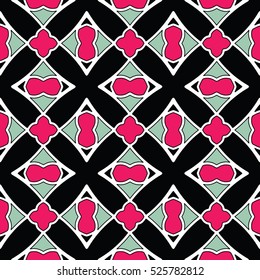 The endless texture.Vector ornaments. Abstract geometric illustration. Pattern for website, corporate style, party invitation, wallpaper.