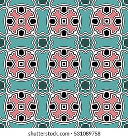 The endless texture.Vector ornaments. Abstract geometric illustration. Pattern for website, corporate style, party invitation, wallpaper.