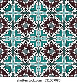 The endless texture.Vector ornaments. Abstract geometric illustration. Pattern for website, corporate style, party invitation, wallpaper.