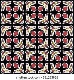 The endless texture.Vector ornaments. Abstract geometric illustration. Pattern for website, corporate style, party invitation, wallpaper.