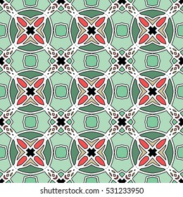 The endless texture.Vector ornaments. Abstract geometric illustration. Pattern for website, corporate style, party invitation, wallpaper.