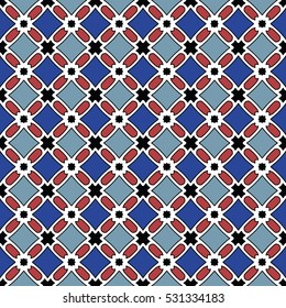 The endless texture.Vector ornaments. Abstract geometric illustration. Pattern for website, corporate style, party invitation, wallpaper.