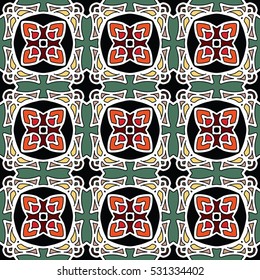 The endless texture.Vector ornaments. Abstract geometric illustration. Pattern for website, corporate style, party invitation, wallpaper.