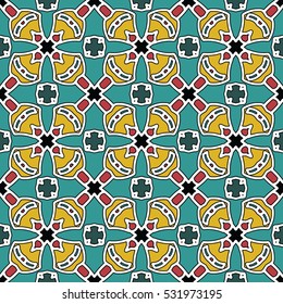 The endless texture.Vector ornaments. Abstract geometric illustration. Pattern for website, corporate style, party invitation, wallpaper.
