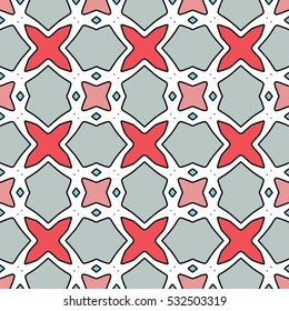 The endless texture.Vector ornaments. Abstract geometric illustration. Pattern for website, corporate style, party invitation, wallpaper.