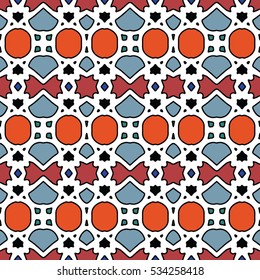 The endless texture.Vector ornaments. Abstract geometric illustration. Pattern for website, corporate style, party invitation, wallpaper.