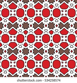 The endless texture.Vector ornaments. Abstract geometric illustration. Pattern for website, corporate style, party invitation, wallpaper.
