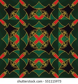 The endless texture.Vector ornaments. Abstract geometric illustration. Pattern for website, corporate style, party invitation, wallpaper.