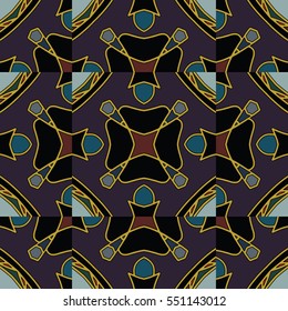 The endless texture.Vector ornaments. Abstract geometric illustration. Pattern for website, corporate style, party invitation, wallpaper.