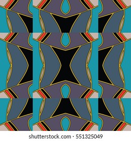 The endless texture.Vector ornaments. Abstract geometric illustration. Pattern for website, corporate style, party invitation, wallpaper.