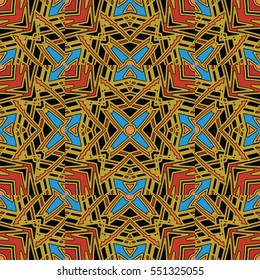 The endless texture.Vector ornaments. Abstract geometric illustration. Pattern for website, corporate style, party invitation, wallpaper.