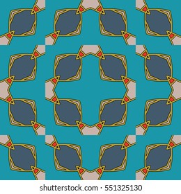 The endless texture.Vector ornaments. Abstract geometric illustration. Pattern for website, corporate style, party invitation, wallpaper.