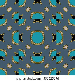 The endless texture.Vector ornaments. Abstract geometric illustration. Pattern for website, corporate style, party invitation, wallpaper.