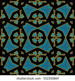 The endless texture.Vector ornaments. Abstract geometric illustration. Pattern for website, corporate style, party invitation, wallpaper.