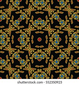 The endless texture.Vector ornaments. Abstract geometric illustration. Pattern for website, corporate style, party invitation, wallpaper.
