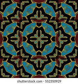 The endless texture.Vector ornaments. Abstract geometric illustration. Pattern for website, corporate style, party invitation, wallpaper.