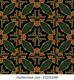 The endless texture.Vector ornaments. Abstract geometric illustration. Pattern for website, corporate style, party invitation, wallpaper.