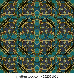 The endless texture.Vector ornaments. Abstract geometric illustration. Pattern for website, corporate style, party invitation, wallpaper.