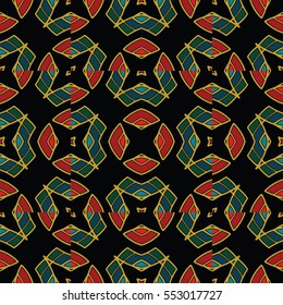 The endless texture.Vector ornaments. Abstract geometric illustration. Pattern for website, corporate style, party invitation, wallpaper.