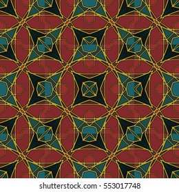 The endless texture.Vector ornaments. Abstract geometric illustration. Pattern for website, corporate style, party invitation, wallpaper.