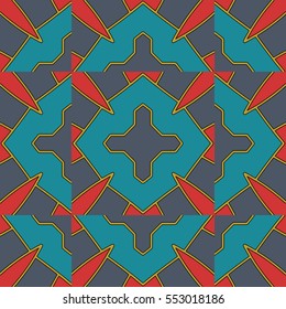 The endless texture.Vector ornaments. Abstract geometric illustration. Pattern for website, corporate style, party invitation, wallpaper.