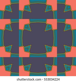The endless texture.Vector ornaments. Abstract geometric illustration. Pattern for website, corporate style, party invitation, wallpaper.