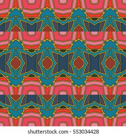 The endless texture.Vector ornaments. Abstract geometric illustration. Pattern for website, corporate style, party invitation, wallpaper.