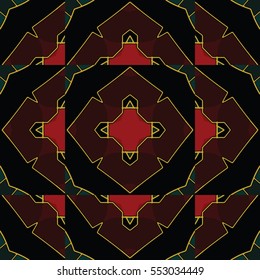 The endless texture.Vector ornaments. Abstract geometric illustration. Pattern for website, corporate style, party invitation, wallpaper.