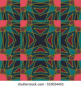 The endless texture.Vector ornaments. Abstract geometric illustration. Pattern for website, corporate style, party invitation, wallpaper.