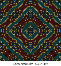 The endless texture.Vector ornaments. Abstract geometric illustration. Pattern for website, corporate style, party invitation, wallpaper.