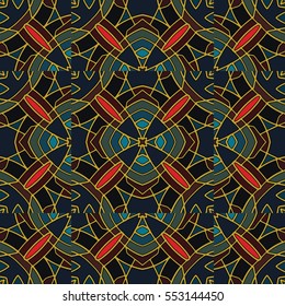 The endless texture.Vector ornaments. Abstract geometric illustration. Pattern for website, corporate style, party invitation, wallpaper.