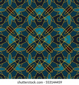 The endless texture.Vector ornaments. Abstract geometric illustration. Pattern for website, corporate style, party invitation, wallpaper.