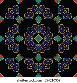 The endless texture.Vector ornaments. Abstract geometric illustration. Pattern for website, corporate style, party invitation, wallpaper.