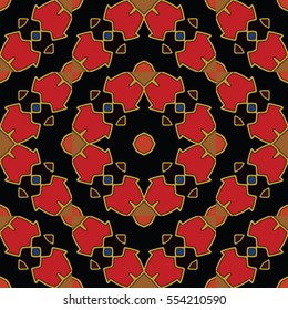 The endless texture.Vector ornaments. Abstract geometric illustration. Pattern for website, corporate style, party invitation, wallpaper.