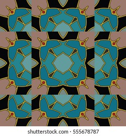The endless texture.Vector ornaments. Abstract geometric illustration. Pattern for website, corporate style, party invitation, wallpaper.