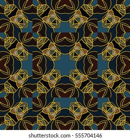 The endless texture.Vector ornaments. Abstract geometric illustration. Pattern for website, corporate style, party invitation, wallpaper.