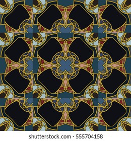 The endless texture.Vector ornaments. Abstract geometric illustration. Pattern for website, corporate style, party invitation, wallpaper.