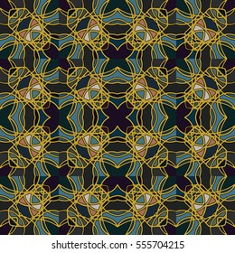 The endless texture.Vector ornaments. Abstract geometric illustration. Pattern for website, corporate style, party invitation, wallpaper.