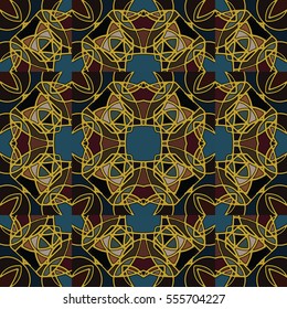 The endless texture.Vector ornaments. Abstract geometric illustration. Pattern for website, corporate style, party invitation, wallpaper.