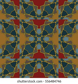 The endless texture.Vector ornaments. Abstract geometric illustration. Pattern for website, corporate style, party invitation, wallpaper.