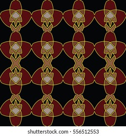 The endless texture.Vector ornaments. Abstract geometric illustration. Pattern for website, corporate style, party invitation, wallpaper.