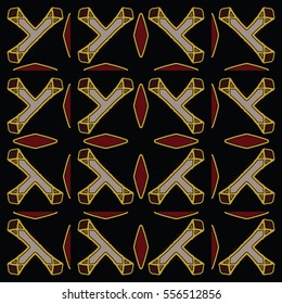 The endless texture.Vector ornaments. Abstract geometric illustration. Pattern for website, corporate style, party invitation, wallpaper.