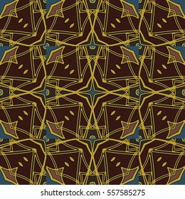 The endless texture.Vector ornaments. Abstract geometric illustration. Pattern for website, corporate style, party invitation, wallpaper.
