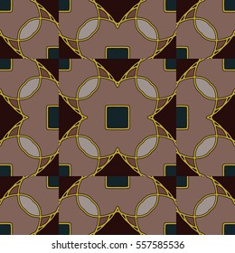 The endless texture.Vector ornaments. Abstract geometric illustration. Pattern for website, corporate style, party invitation, wallpaper.