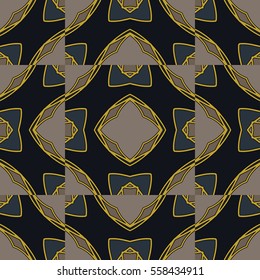 The endless texture.Vector ornaments. Abstract geometric illustration. Pattern for website, corporate style, party invitation, wallpaper.