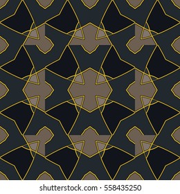 The endless texture.Vector ornaments. Abstract geometric illustration. Pattern for website, corporate style, party invitation, wallpaper.