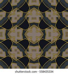 The endless texture.Vector ornaments. Abstract geometric illustration. Pattern for website, corporate style, party invitation, wallpaper.