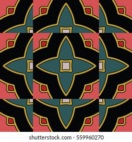 The endless texture.Vector ornaments. Abstract geometric illustration. Pattern for website, corporate style, party invitation, wallpaper.