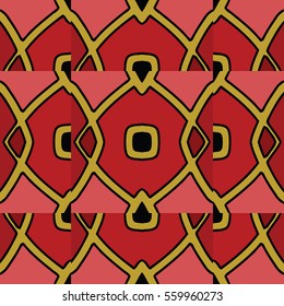 The endless texture.Vector ornaments. Abstract geometric illustration. Pattern for website, corporate style, party invitation, wallpaper.