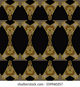 The endless texture.Vector ornaments. Abstract geometric illustration. Pattern for website, corporate style, party invitation, wallpaper.